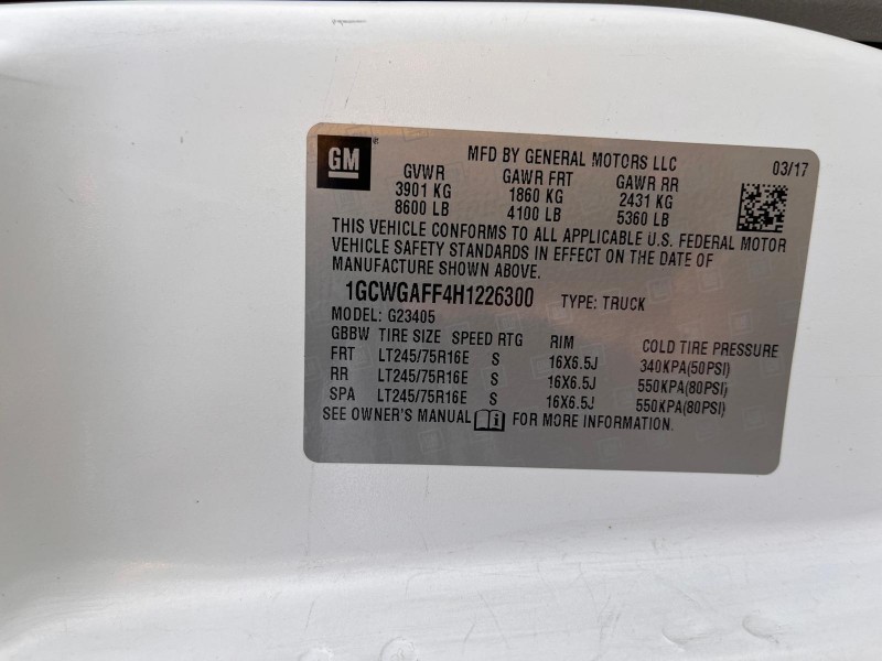 2017 Chevrolet Express Cargo Work Van - Photo 9