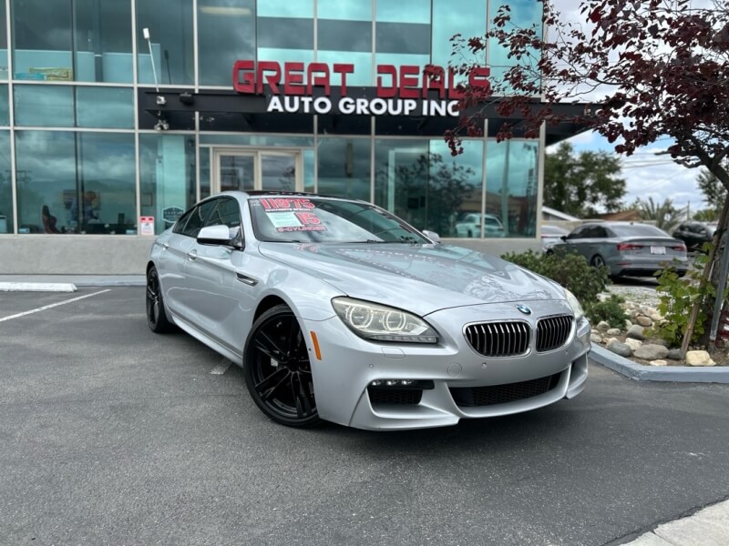 Silver 2015 BMW 6 Series 640i Gran Coupe RWD Sedan Rear-Wheel Drive 8-Speed Automatic