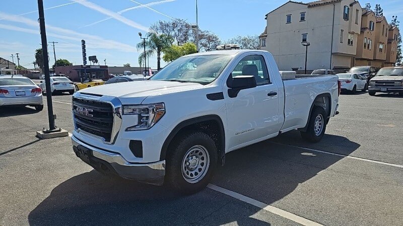 White 2022 GMC Sierra 1500 Limited Pro Regular Cab LB 4WD Pickup Truck Four-Wheel Drive 8-Speed Automatic