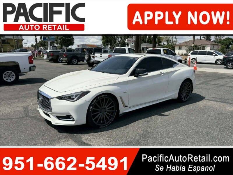 White 2017 INFINITI Q60 3.0t Premium Coupe RWD Coupe Rear-Wheel Drive 7-Speed Automatic