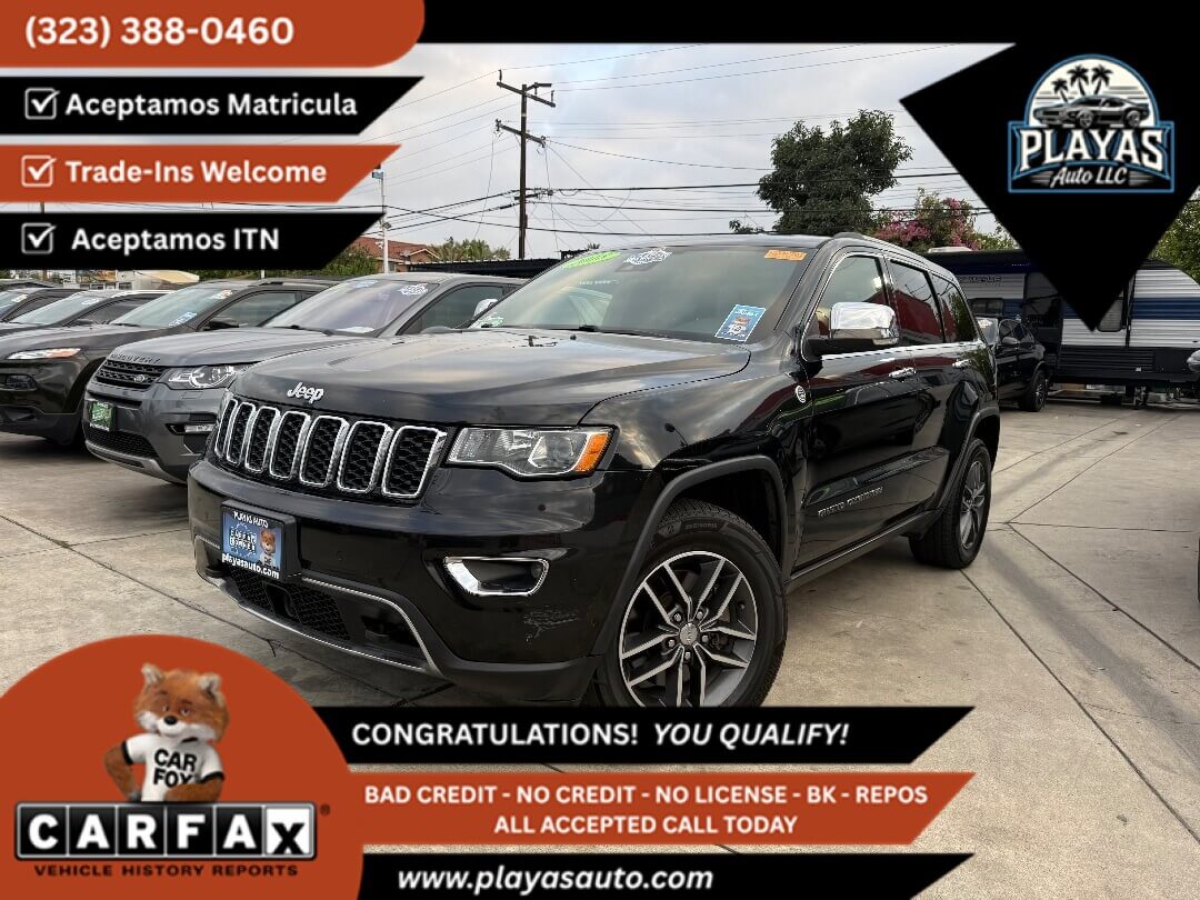Black 2018 Jeep Grand Cherokee SUV / Crossover 4X2 8-Speed Automatic