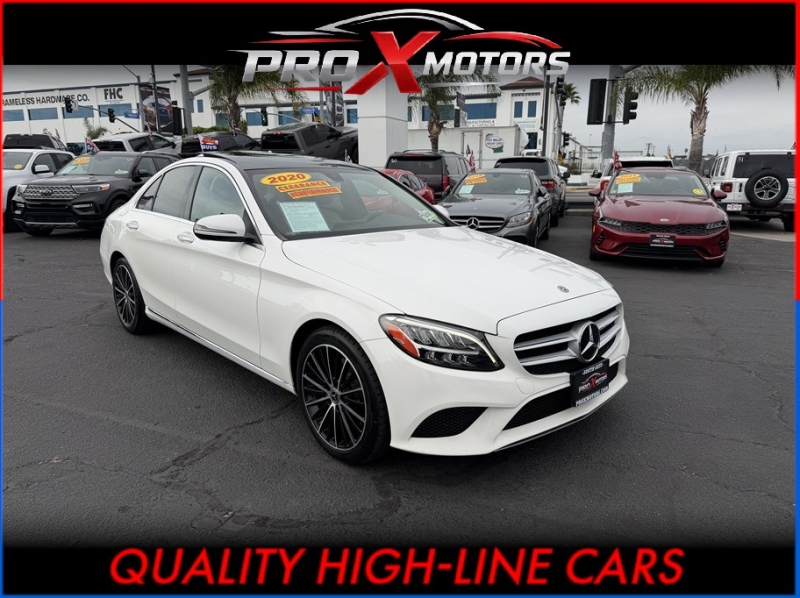 White 2020 Mercedes-Benz C-Class C 300 Sedan RWD Sedan Rear-Wheel Drive 9-Speed Automatic