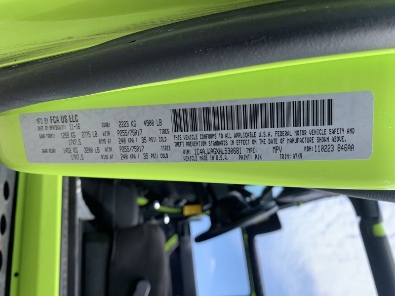 2017 Jeep Wrangler Sport Two-Door photo 15