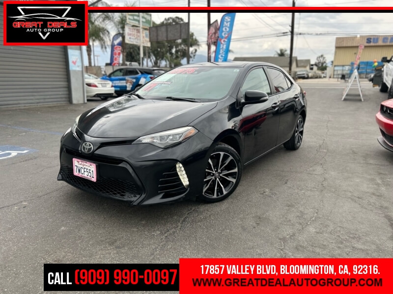 Black 2017 Toyota Corolla SE Sedan Front-Wheel Drive 7-Speed CVT