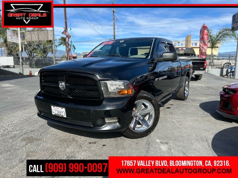 Black 2012 RAM 1500 Tradesman Quad Cab Pickup Truck 4X2 6-Speed Automatic