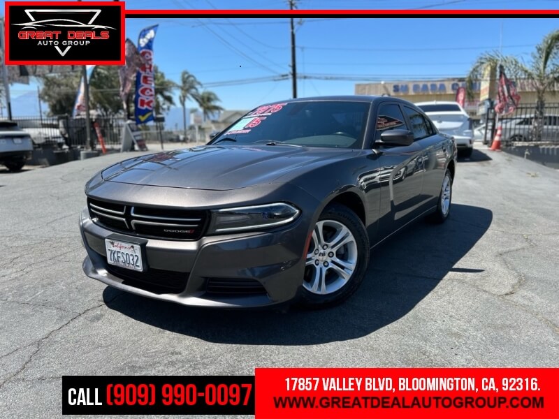 Gray 2015 Dodge Charger SE RWD Sedan Rear-Wheel Drive 8-Speed Automatic