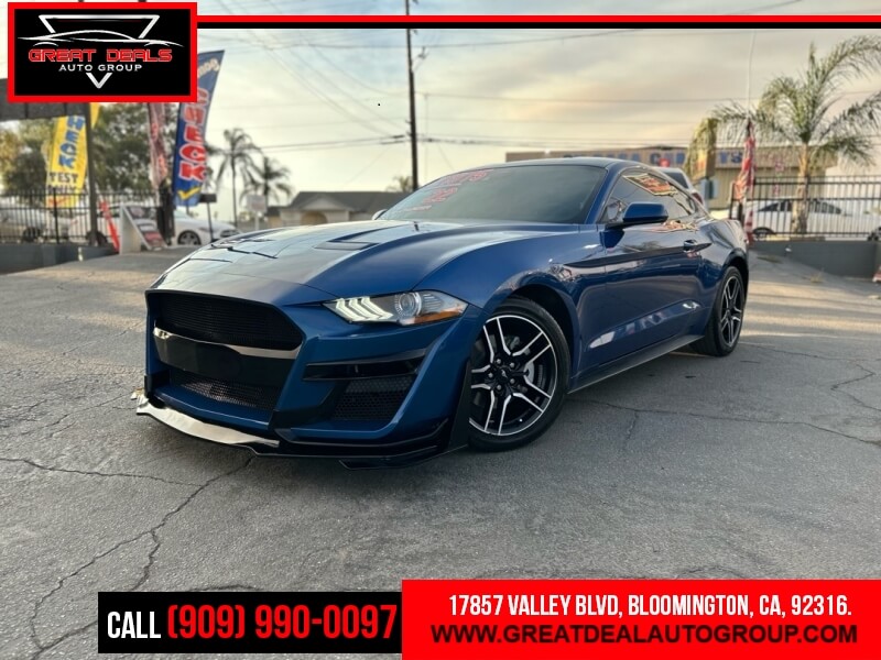 Blue 2022 Ford Mustang Coupe Rear-Wheel Drive Automatic