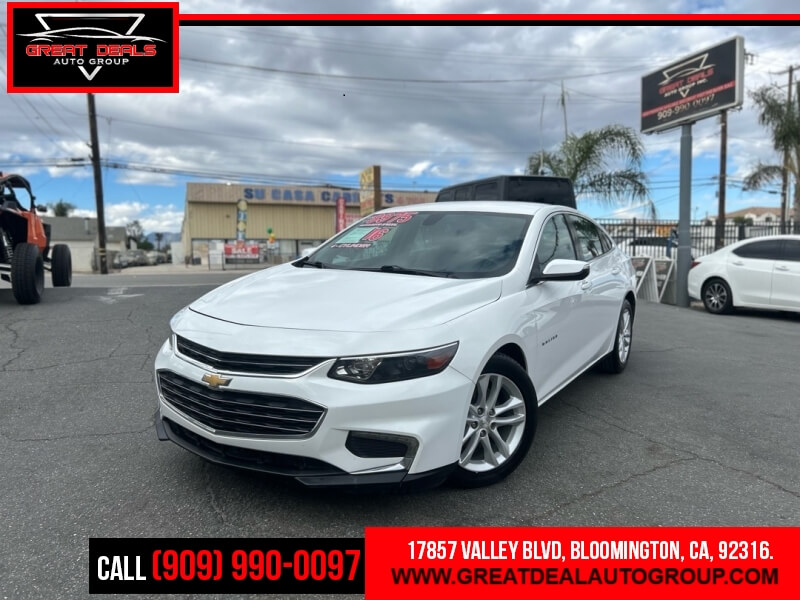 White 2016 Chevrolet Malibu Sedan Front-Wheel Drive 6-Speed Automatic