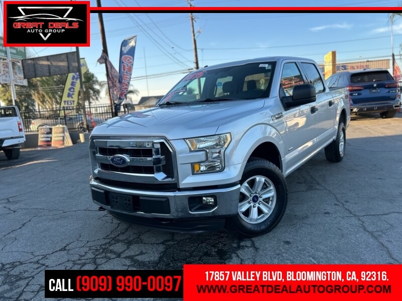 Silver 2016 Ford F-150 Pickup Truck Four-Wheel Drive 6-Speed Automatic