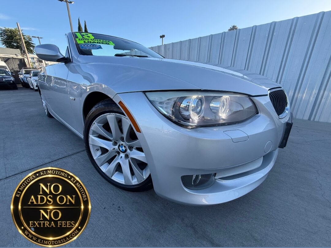 Silver 2013 BMW 3 Series Convertible Rear-Wheel Drive 6-Speed Automatic