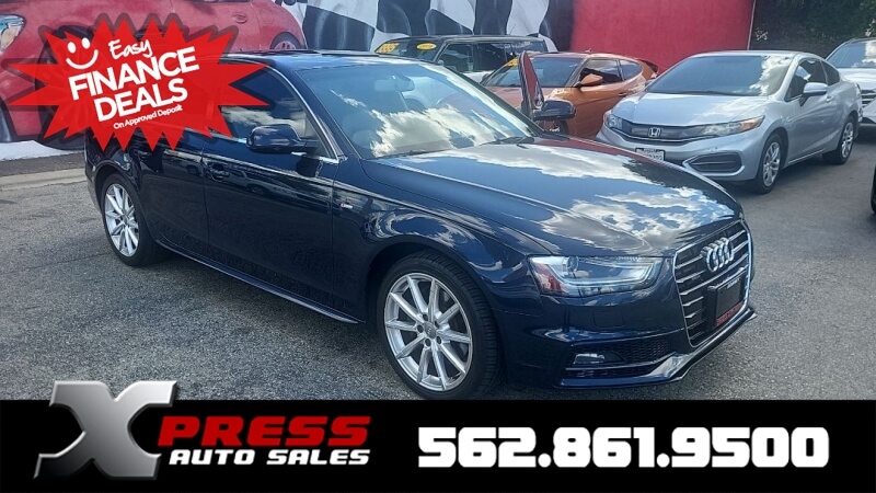 Blue 2016 Audi A4 2.0T quattro Premium AWD Sedan All-Wheel Drive 8-Speed Automatic