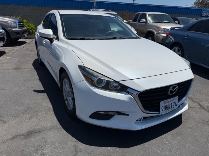 White 2017 Mazda MAZDA3 Sedan Front-Wheel Drive 6-Speed Automatic
