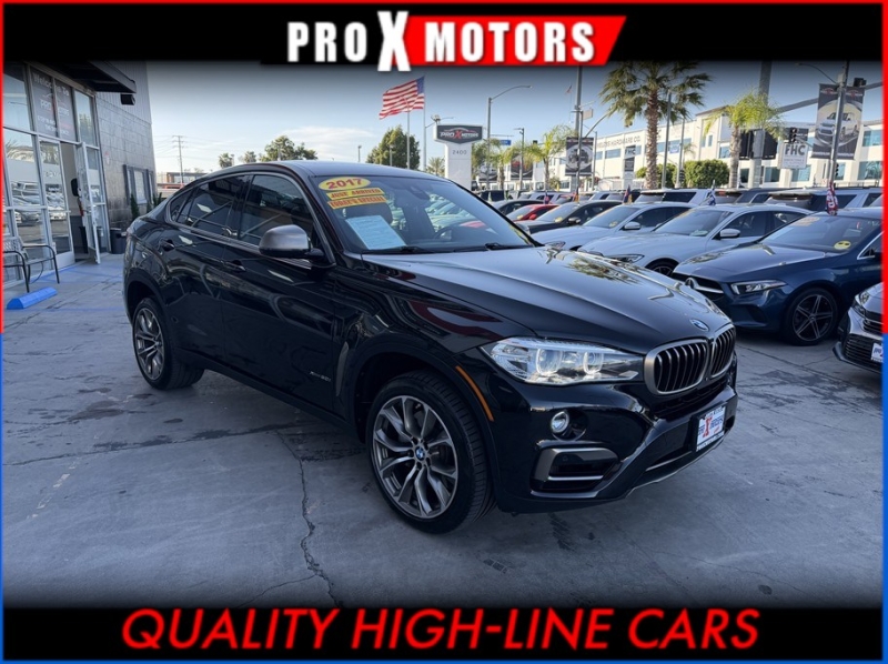 Black 2017 BMW X6 xDrive50i AWD SUV / Crossover All-Wheel Drive 8-Speed Automatic