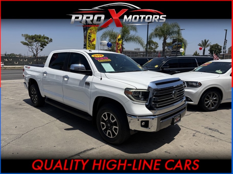 White 2018 Toyota Tundra Pickup Truck Four-Wheel Drive 6-Speed Automatic